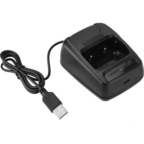 Station de charge USB pour talkie-walkie bidirectionnel compatible avec Baofeng BF888S/BF777S/BF666S