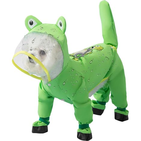 pour Petits Chiens Vtement Pluie Capuche pour Chiens Poncho (1/5)