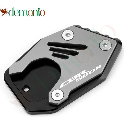 (CBR500R Titanium) CBR 650 R Compatible avec Honda CBR300R, CBR500R et CBR650R : base d'extension de béquille latérale, repose-pieds élargi, plaque de protection. Modèles 2013-2022 (maxpower). (1/4)