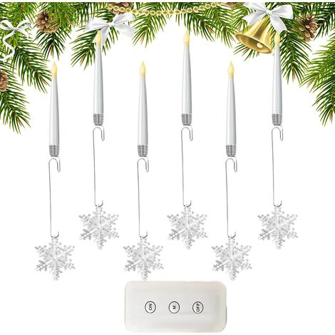 Stimmungsvolle Lichtlösung: flammenlose LED Lichter, Weihnachtsbaumkerzen mit Fernbedienung (1/5)