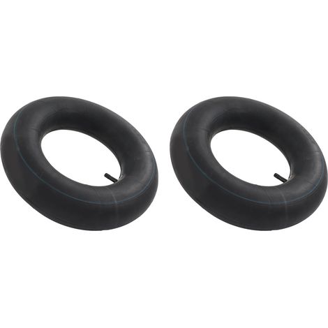pneus à chambre à air 4.80 4.00‑8 avec valve droite pour tondeuses à gazon, tracteurs et diables de 15,5 pouces de diamètre extérieur (1/5)