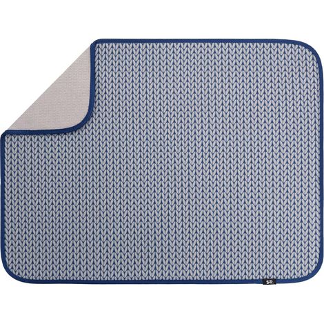 Tapis d'égouttage pour plan de travail cuisine en microfibre très absorbant vaisselle, ustensiles, casseroles et poêles, taille XL, 45,7 x 61 cm, tricot jersey - 45.7 cm'Stockinette 45.7 x 61 cm'-'45. (1/5)