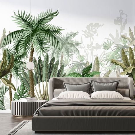 Papier peint panoramique - Forêt tropicale - 130 cm x 100 cm (1/4)