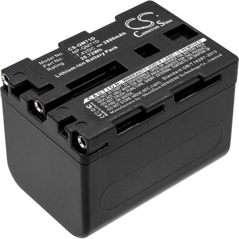 Kamerabatterie Cameron Sino np-qm71d 7.4 V 2800 mAh