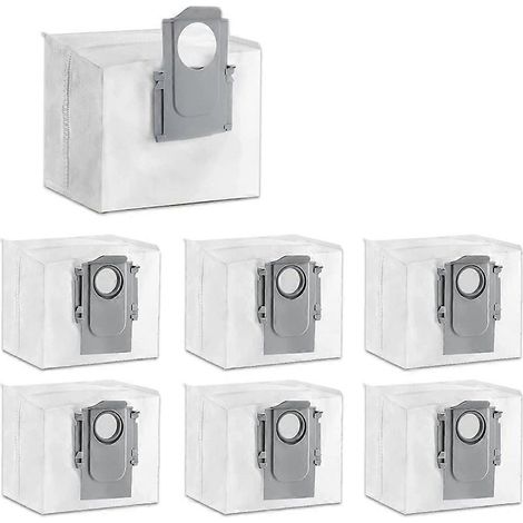 Sacs à poussière pour aspirateurs Roborock S7 Maxv Ultra/S7 Pro Ultra/Q7 Max+/G10S Pro, sacs à poussière grande capacité, pièces détachées pour aspirateurs (1/5)