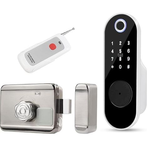Fingerprint Door Lock, Keyless Entry Keypad Lock with Key Entry, Password, Anti-Theft Lock (1/5)