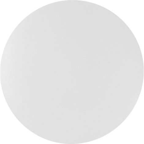 Applique blanche métal plat rond Ø 20 cm Moderne Lampe murale (1/3)