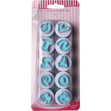 Moule de cuisson en plastique alimentaire chiffre Noël gâteau biscuits cookies outil cuisine (1/5)