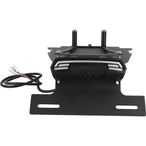 Support de plaque d'immatriculation moto avec garde-boue et feu arrière LED intégré, compatible Yamaha XSR 700 2016-2020 (1/5)
