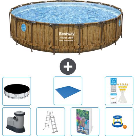 Bestway Piscina Bestway Power Steel Rotonda - 549x122 cm - 8-pezzi  S568 (1/4)