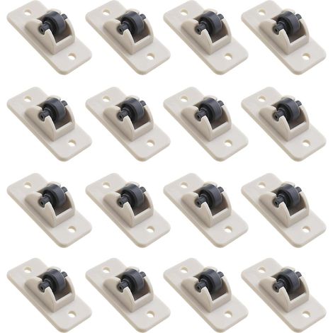 16 Roulettes Auto-adhésives 4.7x2.4x1.7cm, pour Armoire et Tiroir (1/5)