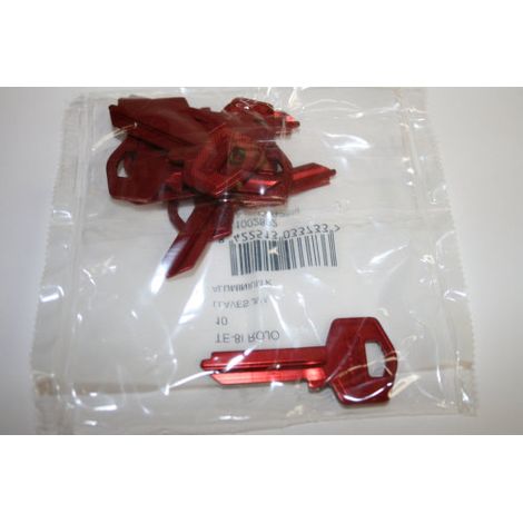 Llave CilindRojo En Bruto Jma Aluminio Rojo Te-8I