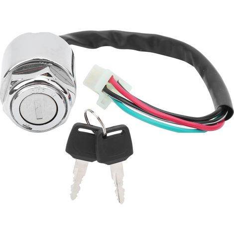 Kit 2 clés contact moto électrique, interrupteur universel remplaçant pour ATV mini moto cross (1/5)