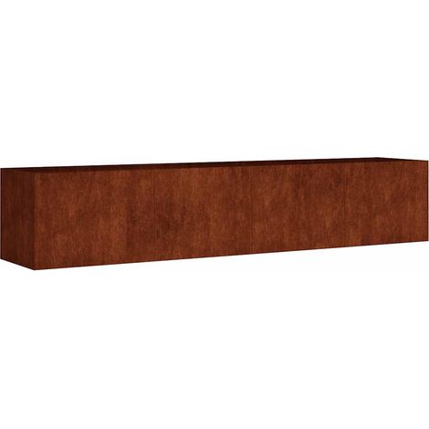 Maison Exclusive - Fioriera Rialzata da Giardino 200x40x40 cm in Acciaio Corten (1/5)