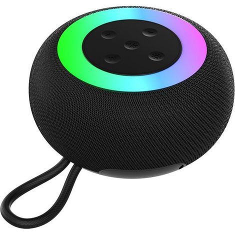 Réveil numérique à double alarme – Volume et luminosité réglables – Écran LED multicolore avec veilleuse – Fonction snooze et sauvegarde de la mémoire – Noir (1/5)