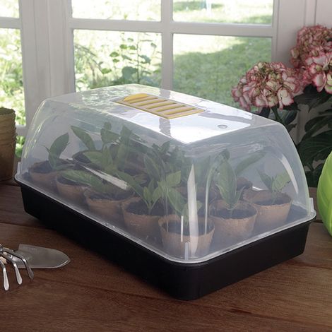 Mini invernadero para semillas rapid grow 38x14x19 cm nortene