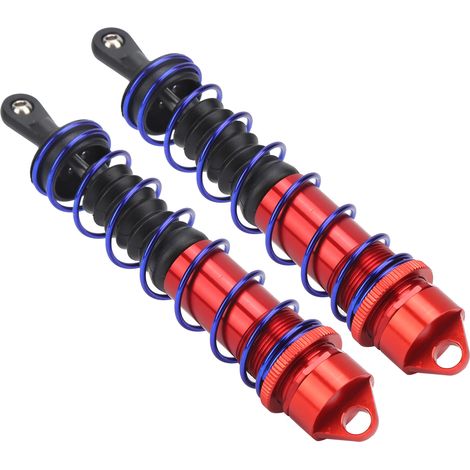 Amortisseurs arrière en alliage d'aluminium pour voiture RC 1/8, pièces universelles camion RC, rouge (1/5)