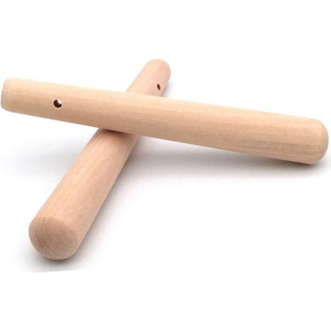 Pilon en bois pour tout-petits, design ergonomique, en bois naturel, des soupes et des sauces (1/5)