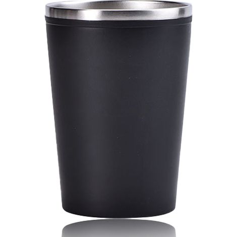 Tasse À Brosses À Dents - Acier Inoxydable Intérieur + Coque En PP - 400 Ml - Pour Salle De Bain Cuisine Voyage Et Camping (1/5)