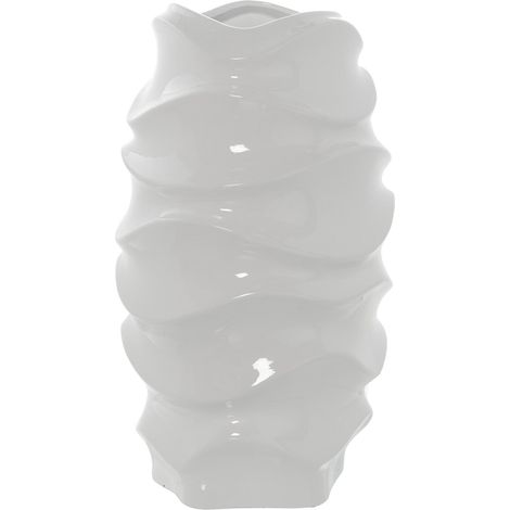 Vase blanc brillant pour une élégance intemporelle - Blanc éclatant (1/2)