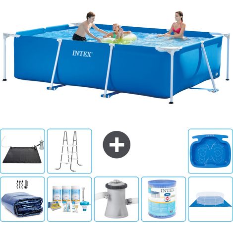 Intex Piscine Tubulaire Rectangulaire - 300x200x75 cm - 9-pièces S40203 (1/5)