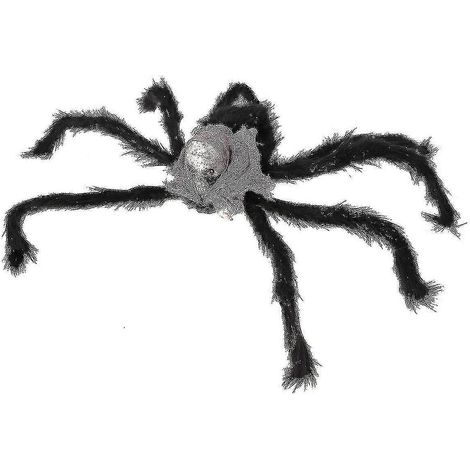 Décoration d'Halloween en forme de crâne araignée, accessoire de fête pour maison hantée, bar ou salon (araignée squelette) (1/2)