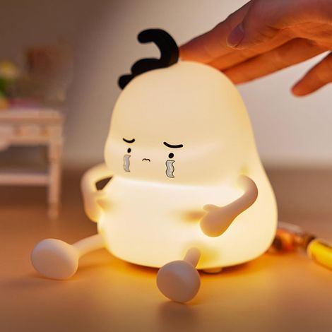 Veilleuse pour enfants, lampe de nuit mignonne en silicone souple, 3 niveaux d'intensité lumineuse, veilleuse pour bébé allaitant, cadeau kawaii (1/5)