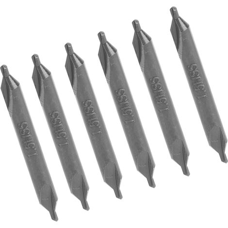 10 forets de centrage HSS type A pour filières en acier inoxydable, 1,5 mm (1/5)