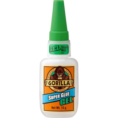 Gorilla Glue Super Glue 15g Anticlog Clean Nozzle No Mess GRGGSG15 Superglue (1/3)