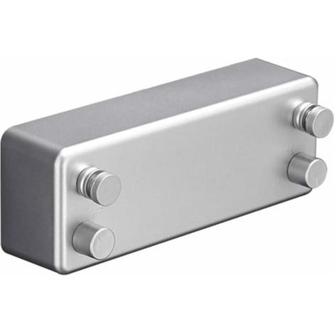 Wäscheleine, einziehbarer Doppelstahldraht, unsichtbar, keine Perforation erforderlich, zum Trocknen von Wäsche, silber (1/4)