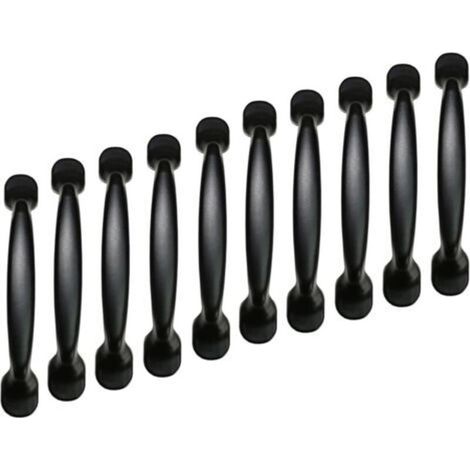 Pr 10x 96mm Black Kitchen Cabinet Door Pulls Cupboard Drawer Bedroom Furniture Pull Handle (1/5)