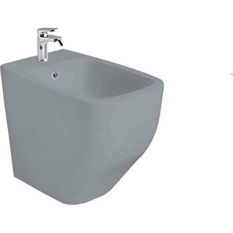 Bidet A Terra In Ceramica Grigio Opaco  Mozart