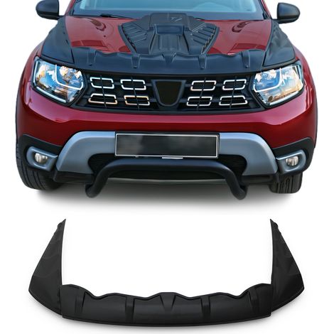 Deflecteurs d'air Capot de Voiture pour Dacia Duster 2018-2024 en ABS Noir 3 Pcs