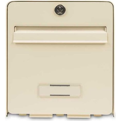 BURG WACHTER Boite aux lettres Favor en acier galvanise - 1 porte - Beige (1/2)