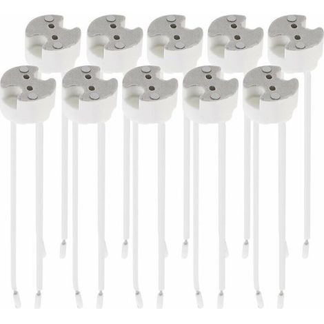 Lot de 10 douilles GU5.3/MR16 avec câble 12 V – Support pour spots LED et halogènes – Compatible ampoules basse tension (1/4)