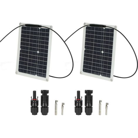 Panneau solaire monocristallin portable étanche de 15 W pour voiture, bateau à moteur ou yacht. (1/5)