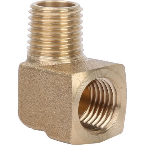 Coude à 90 degrés en laiton, raccord fileté mâle/femelle NPT 1/4" pour tuyauterie (1/5)