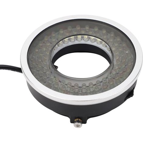 Eclairage LED circulaire polarisé pour microscope système optique 96 LEDs sans reflet lumière source métal (1/5)