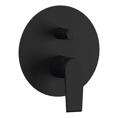 MONOCOMANDO INCASSO DOCCIA CON DEVIATORE LINEA ARTIC Nero Opaco