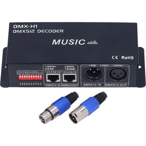 Décorateur Dmx - Variateur Led Rvb - Contrôleur 3 Canaux 8 A - Pour Bars Hôtels Etablissements Commerciaux - 1 Pièce