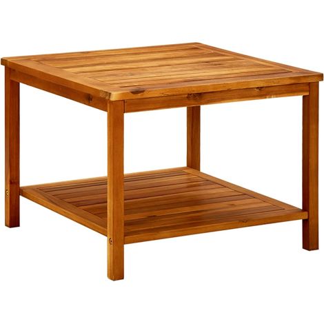 Couchtisch 60x60x45 cm Massivholz Akazie
