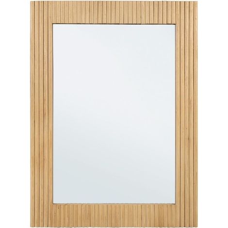 Espejo rectangular 60x80 con marco de madera natural Charley YES (1/3)