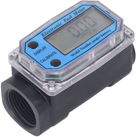 Elektronischer Turbinen-Kraftstoffdurchflussmesser (1,3 Zoll), Digitalanzeige, Kraftstoffmesser mit 2,3–3,3-V-Batterie