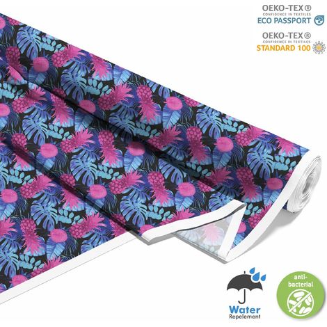 TESSUTI DECORATIVI PER ESTERNI OXFORD - Motivo ananas e foglie di palma I DX097 (1/5)