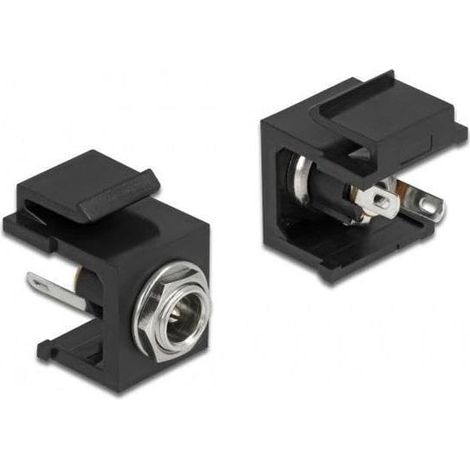 KEYSTONE MODULE DC 5,5 X 2,5 MM FEMELLE NOIR 86850