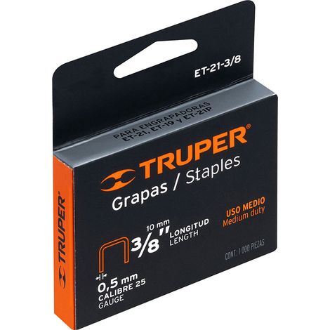 Grapas para grapadora 530 - 10 mm - Caja 1000 Uds.