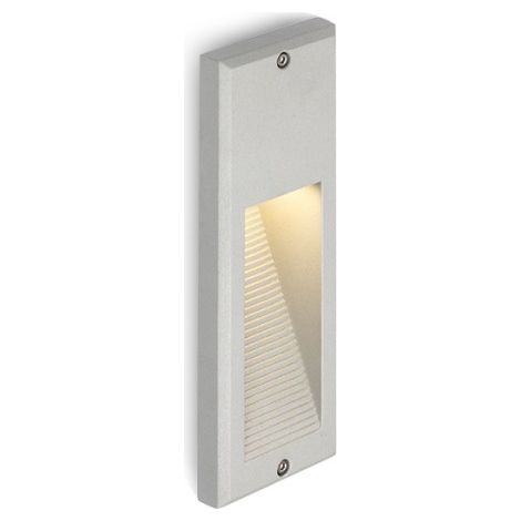 Faretto FACA da incasso grigio argento 230V LED 2W IP54 3000K