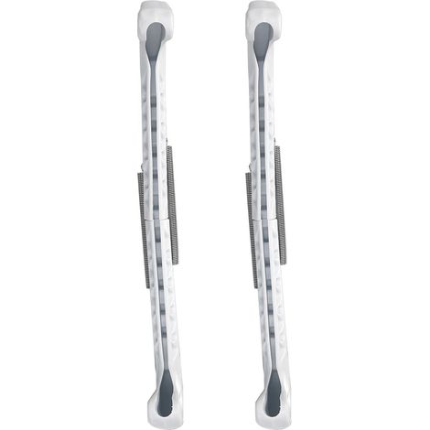 1 paire de protège-lames de patins à glace en plastique pour sol en béton dur (blanc) (1/5)