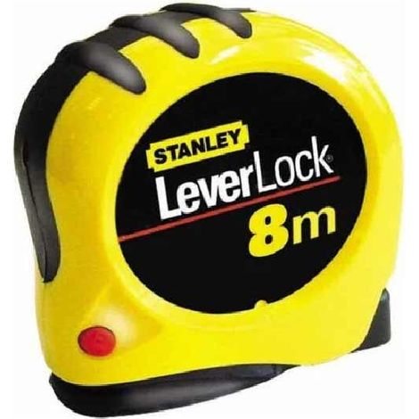 Metro a nastro flessibile 8 mt leverlock Stanley 130828