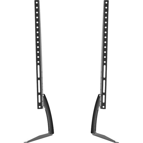 Support TV sur table, réglable en hauteur - Pied universel pour téléviseurs LCD 32-70 pouces, charge max 35 kg, noir (1/5)